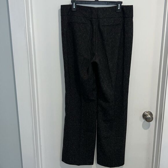 Dana Buchaman Women’s 12 Charcoal Gray Tweed professional work slacks pants - Picture 9 of 12